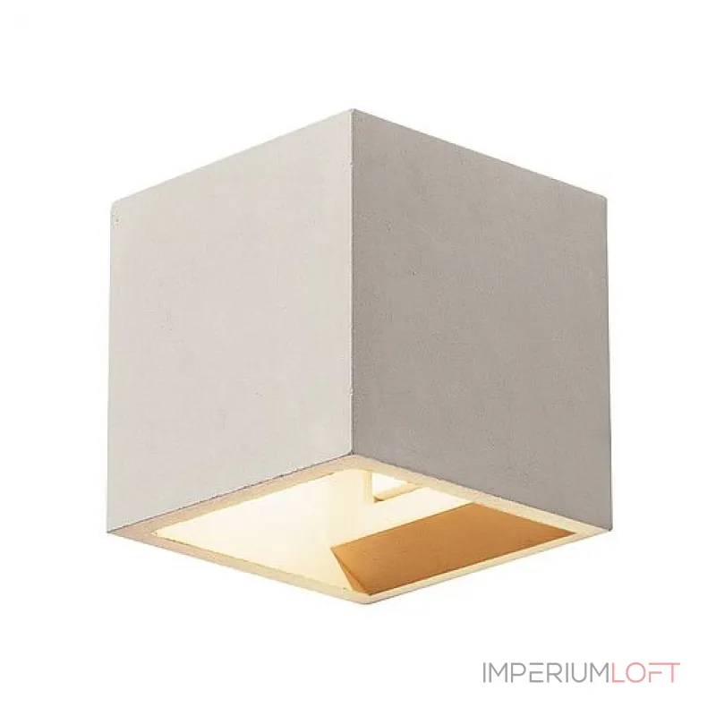 SOLID CUBE светильник настенный для лампы QT14 G9 25Вт макс., серый бетон