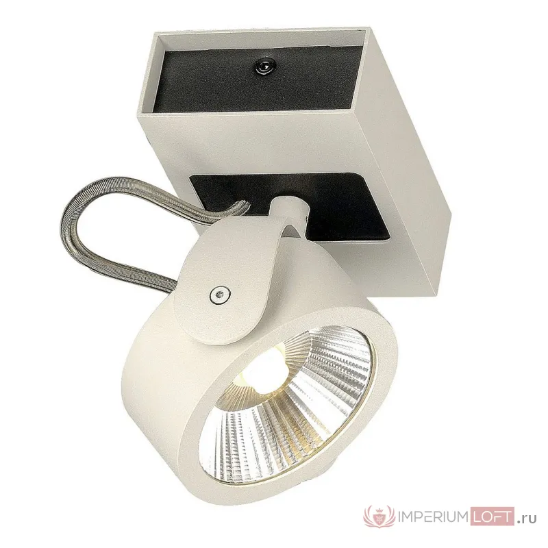KALU 1 LED светильник накладной с COB LED 17Вт, 3000К, 1000лм, 60°, белый/ черный от ImperiumLoft