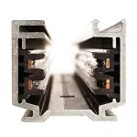 3Ph | EUTRAC® шинопровод 1м, трехканальный, 230В, 16А макс., черный