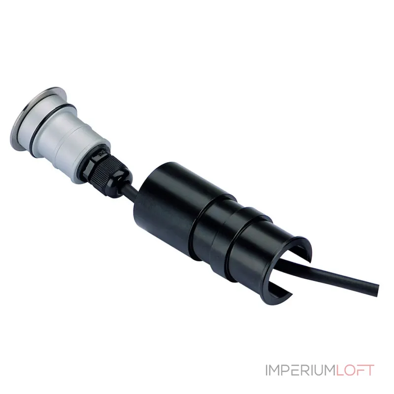 POWER TRAIL-LITE ROUND светильник встраив. IP67 c PowerLED 1Вт, 5700K, 90lm, сталь/ стекло матовое