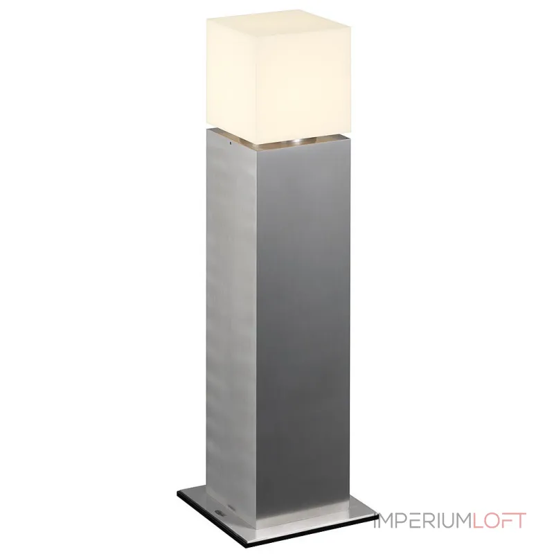 SQUARE POLE 60 светильник IP44 для лампы E27 20Вт макс., матированный алюминий/ белый