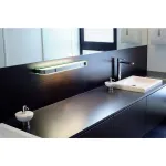 BOWTOW GLASS светильник настенный IP21 с ЭПРА для лампы T16 G5 24Вт, хром / стекло матовое