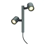 NEW MYRA 2 cветильник IP44 без основания для 2-х LED GU10 по 4.5Вт макс., антрацит