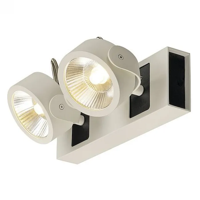 KALU 2 LED светильник накладной с COB LED 34Вт, 3000К, 2000лм, 24°, белый/ черный от ImperiumLoft