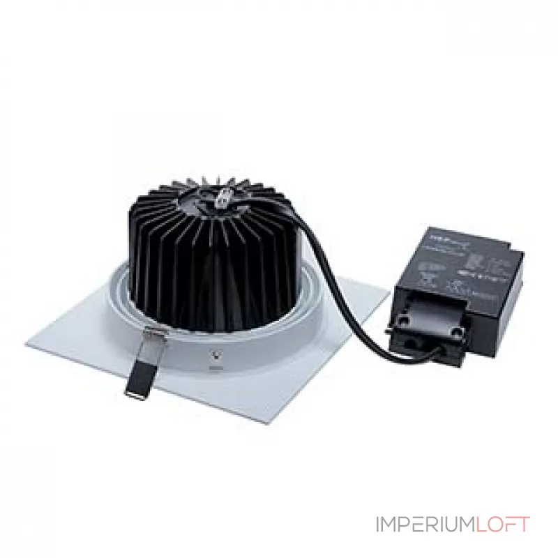 NEW TRIA XXL SQUARE SET светильник с COB LED 25ВТ (29Вт), 3000К, 2500lm, 38°, с бл. питания, белый