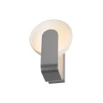 BRENDA WL-1 светильник настенный с LED 9Вт (11,2 Вт), 3000K, 880lm, алюминий/белое стекло