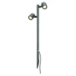 NEW MYRA 2 cветильник IP44 без основания для 2-х LED GU10 по 4.5Вт макс., антрацит
