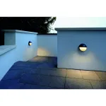 LED DOWNUNDER ROUND светильник настенный IP44 с 3 PowerLED по 1Вт (5Вт), 3000K, 100lm, антрацит