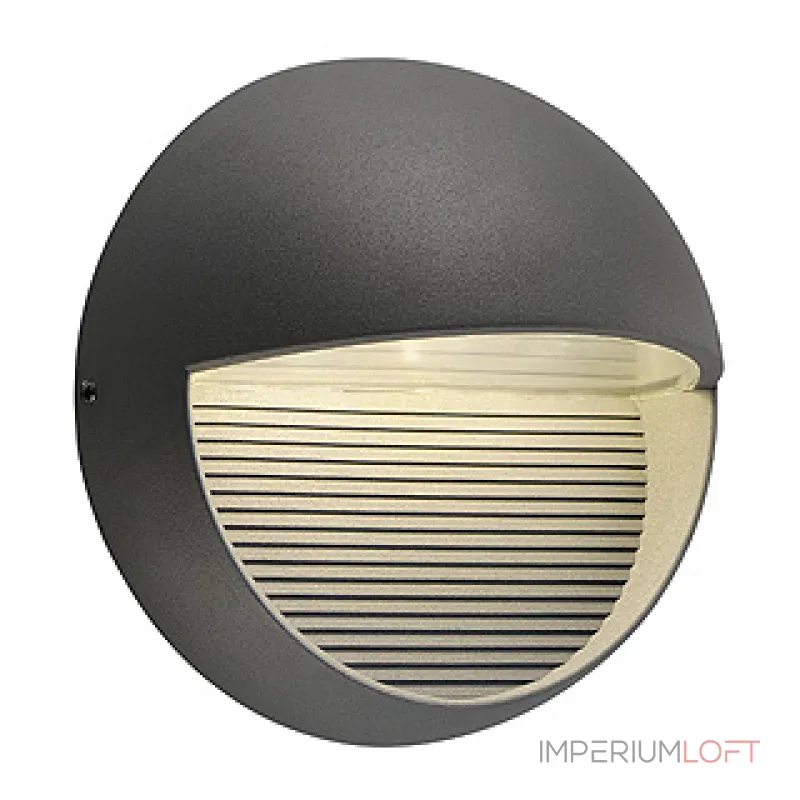 LED DOWNUNDER ROUND светильник настенный IP44 с 3 PowerLED по 1Вт (5Вт), 3000K, 100lm, антрацит