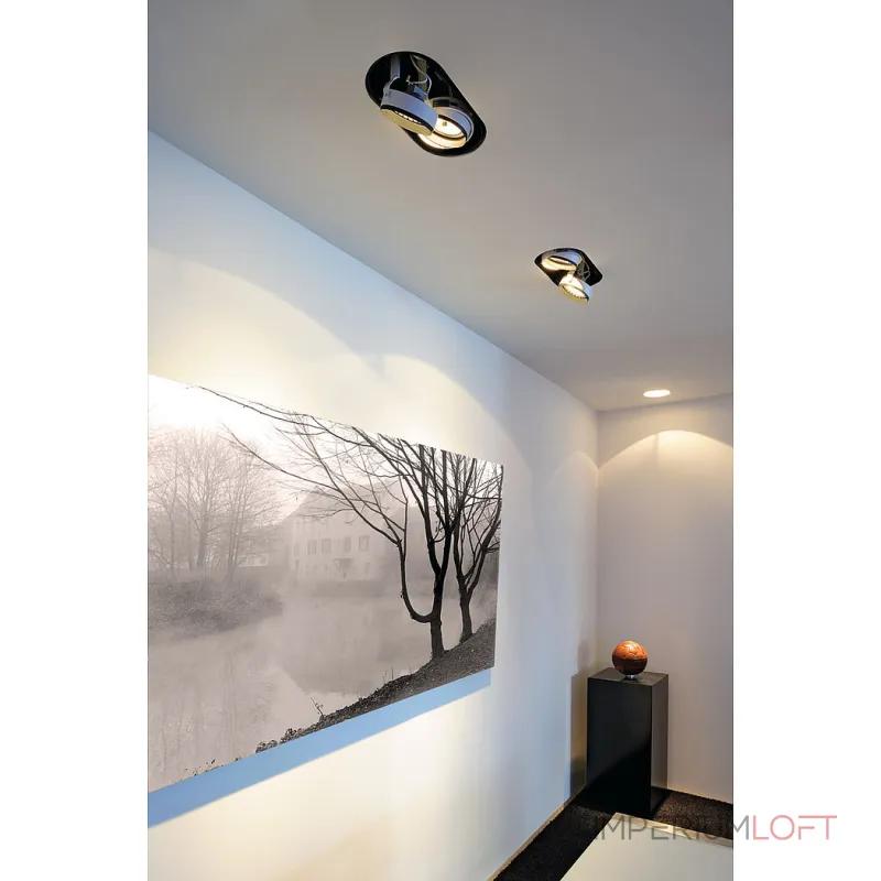 AIXLIGHT® PRO, QRB111 MODULE MOVE светильник для лампы QRB111 75Вт макс., серебристый AIXLIGHT® PRO, QRB111 MODULE MOVE светильник для лампы QRB111 75Вт макс., серебристый