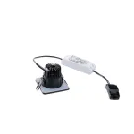 PATTA-F SQUARE светильник IP65 встраиваемый c LED 9Вт(12Вт), 38°, 3000K, 630lm, черный от ImperiumLoft