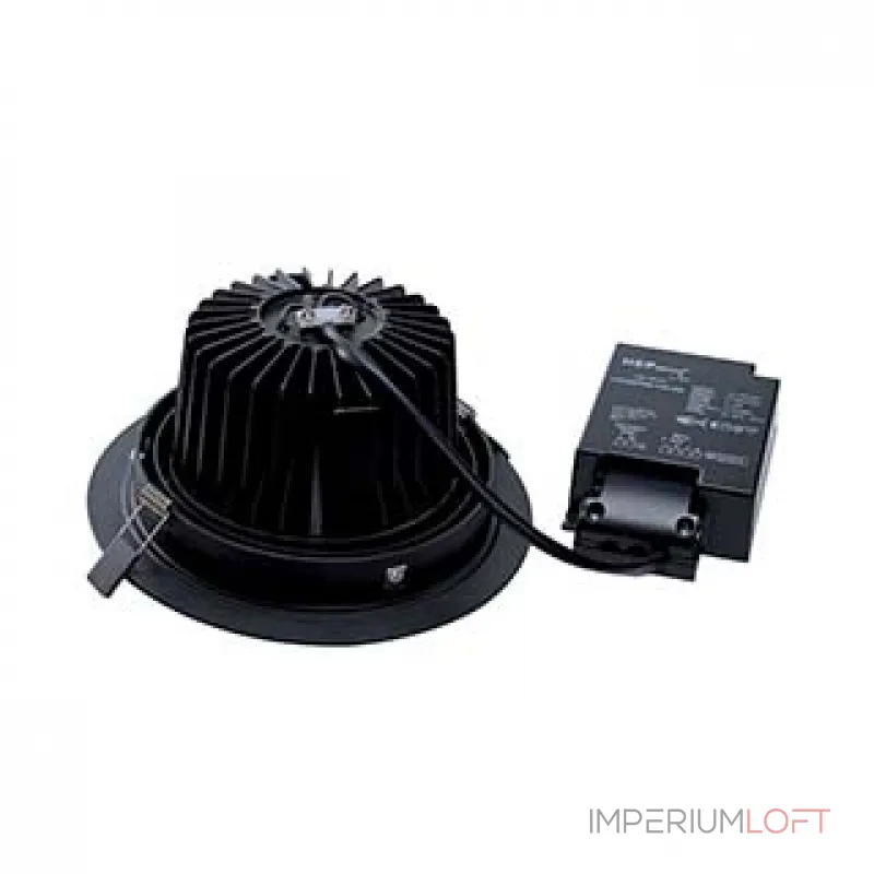 NEW TRIA XXL ROUND SET светильник с COB LED 25ВТ (29Вт), 2700К, 2210lm, 38°, с бл. питания, черный