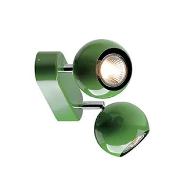 LIGHT EYE 2 GU10 светильник накладной для 2-х ламп GU10 по 50Вт макс., папоротниковый (RAL6025)