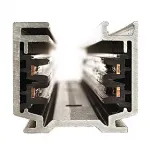 3Ph | EUTRAC® шинопровод 1м, трехканальный, 230В, 16А макс., черный