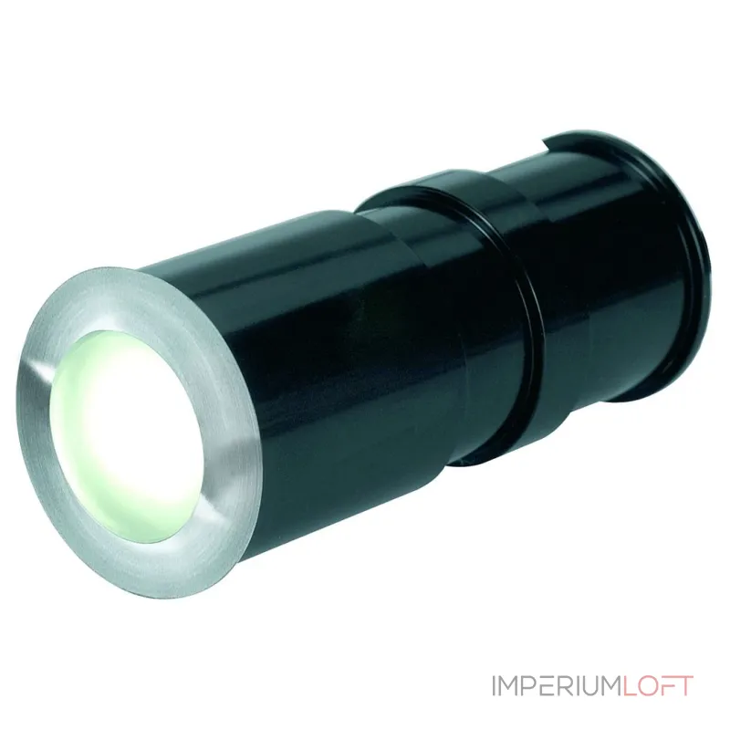 POWER TRAIL-LITE ROUND светильник встраив. IP67 c PowerLED 1Вт, 5700K, 90lm, сталь/ стекло матовое