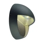 LED DOWNUNDER ROUND светильник настенный IP44 с 3 PowerLED по 1Вт (5Вт), 3000K, 100lm, антрацит