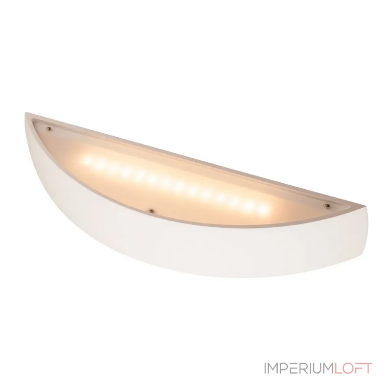 PLASTRA BOW LED светильник настенный с LED 2x 9Вт (19Вт), 3000К, 1050lm, белый гипс