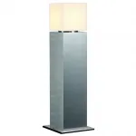 SQUARE POLE 60 светильник IP44 для лампы E27 20Вт макс., матированный алюминий/ белый