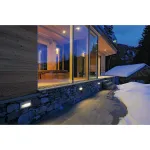 BRICK LED DOWNUNDER светильник встраиваемый IP54 c 18 SMD LED 1Вт (1.4Вт), 3000K, 110lm, серебристый
