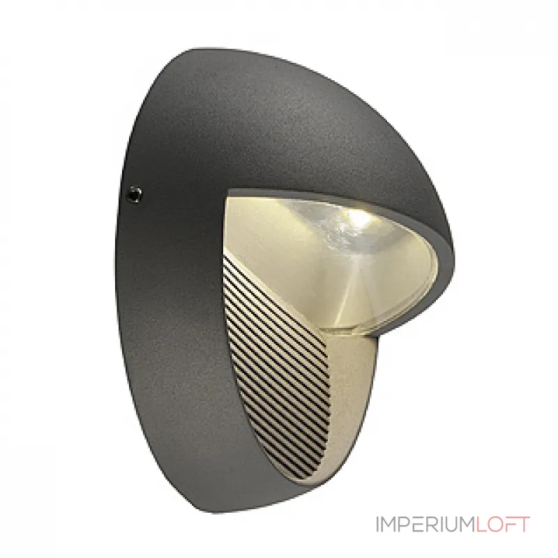 LED DOWNUNDER ROUND светильник настенный IP44 с 3 PowerLED по 1Вт (5Вт), 3000K, 100lm, антрацит