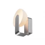 BRENDA WL-1 светильник настенный с LED 9Вт (11,2 Вт), 3000K, 880lm, алюминий/белое стекло