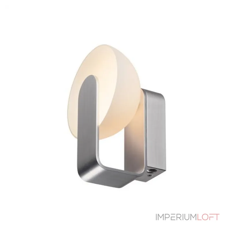 BRENDA WL-1 светильник настенный с LED 9Вт (11,2 Вт), 3000K, 880lm, алюминий/белое стекло BRENDA WL-1 светильник настенный с LED 9Вт (11,2 Вт), 3000K, 880lm, алюминий/белое стекло