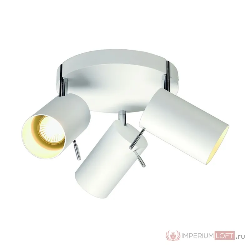 ASTO TUBE 3 ROUND светильник накладной для 3-х ламп GU10 по 75Вт макс., белый от ImperiumLoft