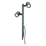 NEW MYRA 2 cветильник IP44 без основания для 2-х LED GU10 по 4.5Вт макс., антрацит