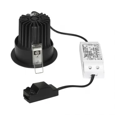H-LIGHT 1 LED светильник встраиваемый с LED 11.5Вт (12Вт), 2700К, 265lm, черный