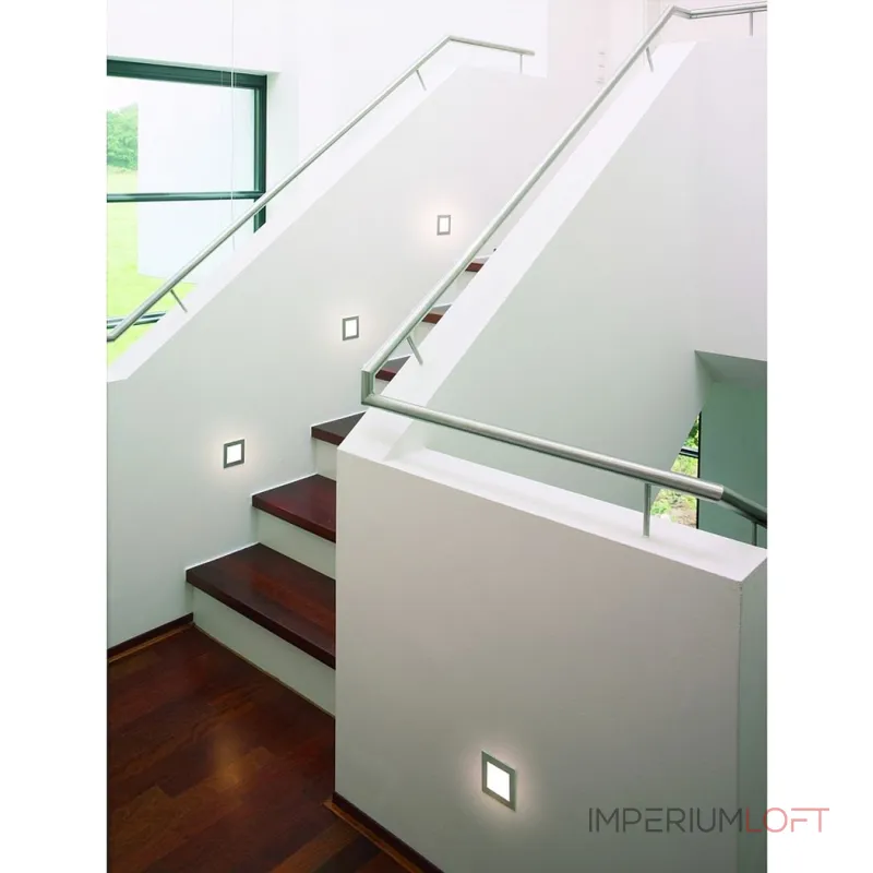 FRAME BASIC LED светильник встраиваемый с PowerLED 1Вт, 4000K, 350mA, 110lm, серебристый