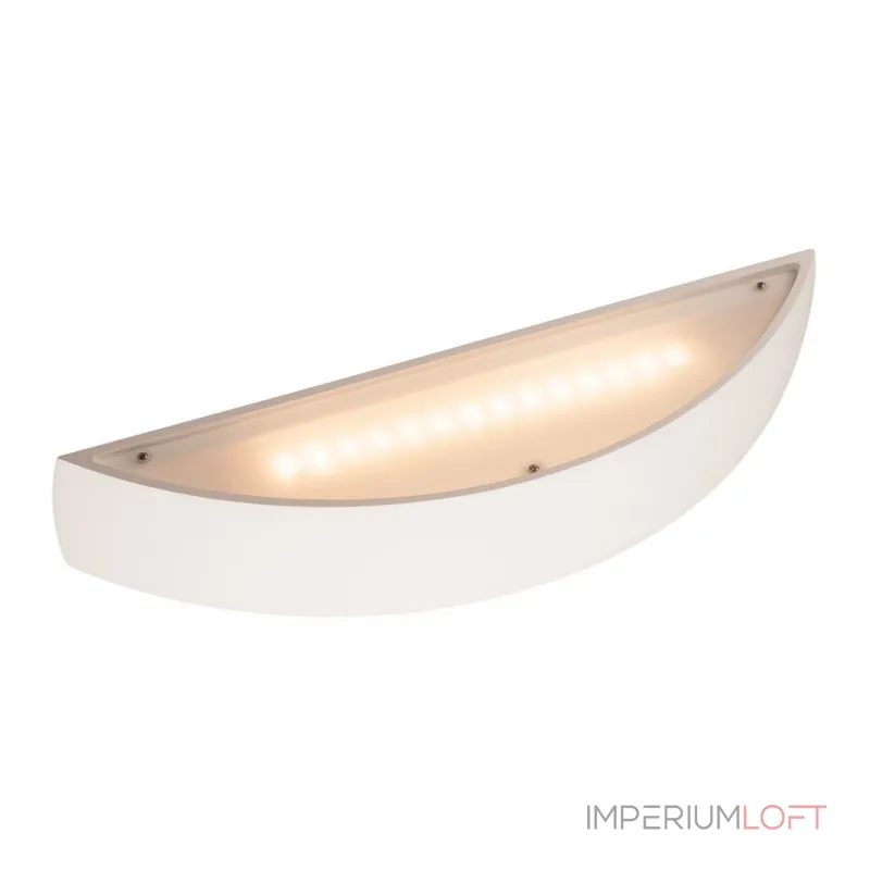 PLASTRA BOW LED светильник настенный с LED 2x 9Вт (19Вт), 3000К, 1050lm, белый гипс