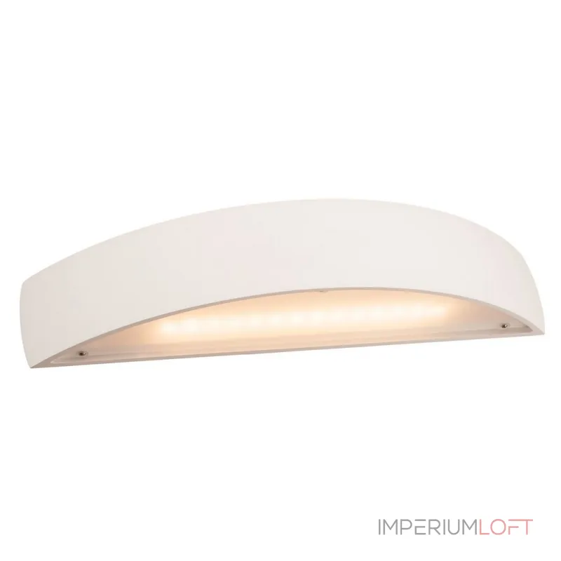 PLASTRA BOW LED светильник настенный с LED 2x 9Вт (19Вт), 3000К, 1050lm, белый гипс