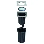 DASAR® EXACT GU10 SQUARE светильник встраиваемый IP67 для лампы GU10 35Вт макс., сталь