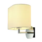 SOPRANA OVAL WL-1 светильник настенный для лампы E27 60Вт макс., хром/ белый