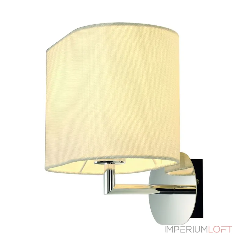 SOPRANA OVAL WL-1 светильник настенный для лампы E27 60Вт макс., хром/ белый SOPRANA OVAL WL-1 светильник настенный для лампы E27 60Вт макс., хром/ белый
