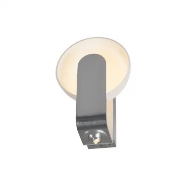BRENDA WL-2 светильник настенный с LED 9Вт+1.05Вт (13.2 Вт), 3000K, 880lm+110lm, алюминий/белый от ImperiumLoft