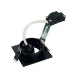 NEW TRIA 68 SQUARE GU10 светильник встраиваемый для лампы GU10 50Вт макс., матовый черный