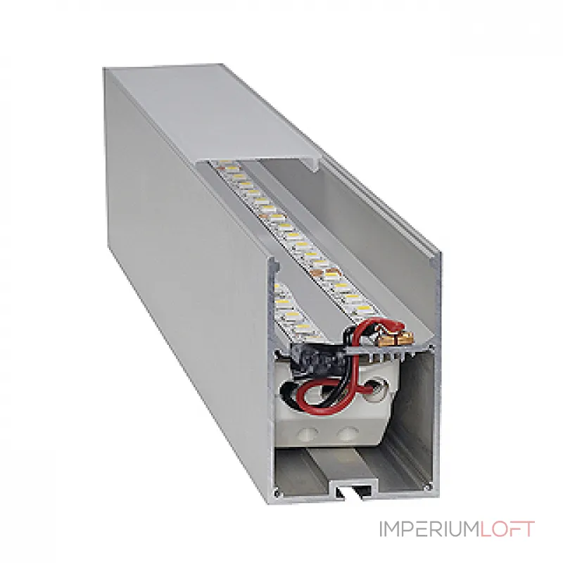 GLENOS Pro-4970 100 профиль накладной, 1 m, алюминий