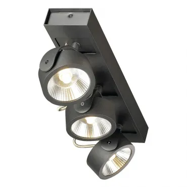 KALU 3 LED светильник накладной с COB LED 47Вт, 3000К, 3000лм, 24°, черный