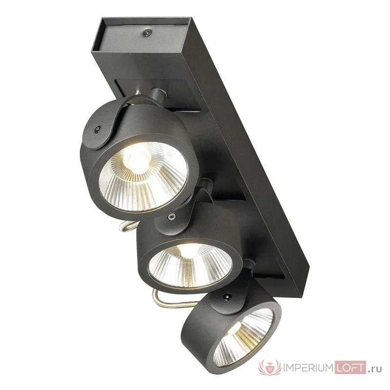 KALU 3 LED светильник накладной с COB LED 47Вт, 3000К, 3000лм, 24°, черный от ImperiumLoft