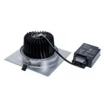 NEW TRIA XXL SQUARE SET светильник с COB LED 25ВТ (29Вт), 3000К, 2500lm, 38°, с бл.питания, алюминий
