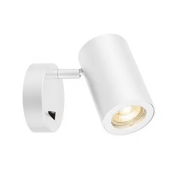 ENOLA_B SINGLE SPOT светильник накладной для лампы GU10 50Вт макс., с выключателем, белый