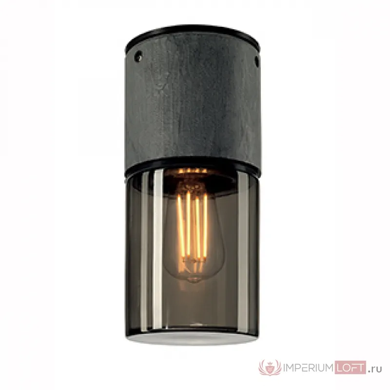 LISENNE-O CL светильник потолочный IP44 для лампы E27 23Вт макс., темно-серый базальт/ стекло дымч. от ImperiumLoft