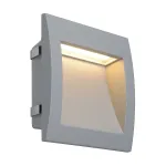 DOWNUNDER OUT LED L светильник встраиваемый IP55 c SMD LED 0.96Вт (3.3Вт), 3000К, 110lm,серебристый