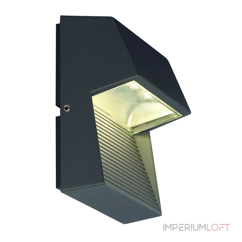 LED DOWNUNDER SQUARE светильник настенный IP44 с 3 PowerLED по 1Вт (5Вт), 3000K, 100lm, антрацит