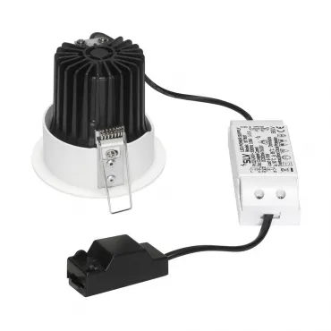 H-LIGHT 1 LED светильник встраиваемый с LED 11.5Вт (12Вт), 2700К, 265lm, белый от ImperiumLoft