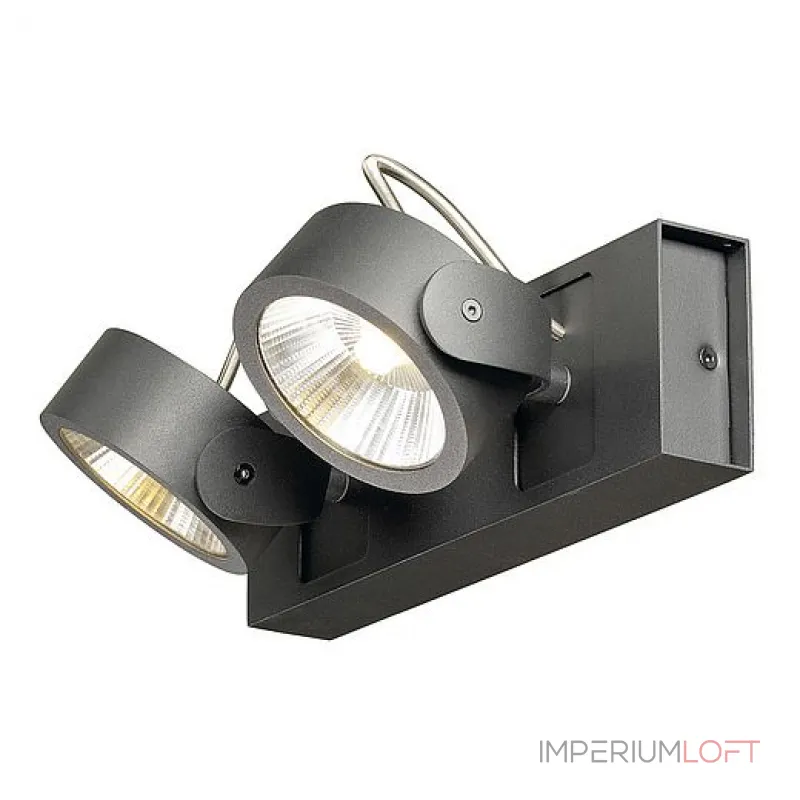 KALU 2 LED светильник накладной с COB LED 34Вт, 3000К, 2000лм, 60°, черный