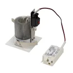 CONTONE® SQUARE светильник встраиваемый IP44 с COB LED 13Вт (16Вт), 3000К-2000К, 890lm, с БП, белый