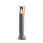LISENNE POLE 70 светильник IP54 для лампы E27 23Вт макс., серый базальт/ дымчатое стекло