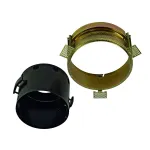 AIXLIGHT® PRO, 1 FLAT FRAMELESS ROUND корпус без рамки для 1-го светильника MODULE, черный